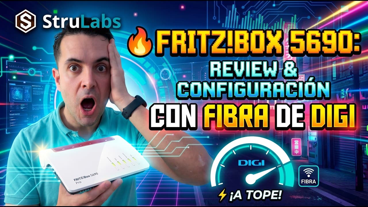 🔥 FRITZ!Box 5690: REVIEW & CONFIGURACIÓN CON FIBRA DE DIGI | WiFi 7 sin ONT