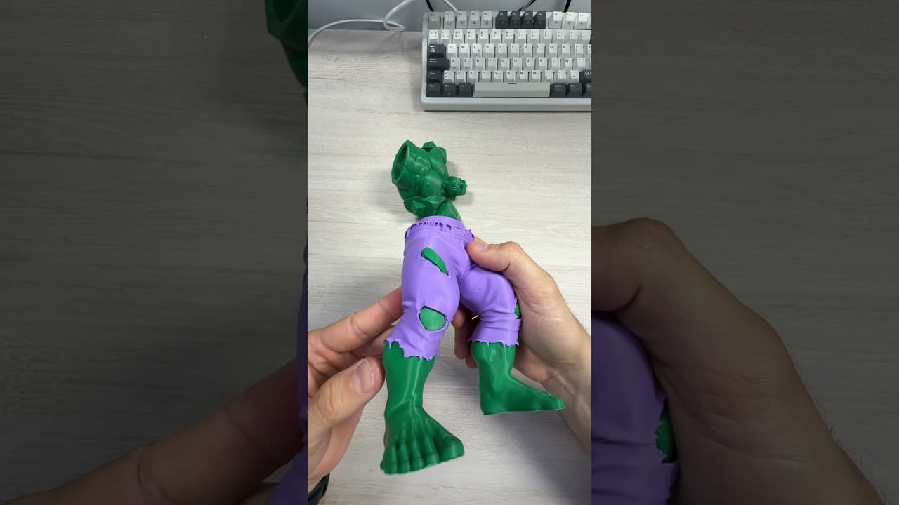 ¡Monté un HULK GIGANTE en 3D 🟢💥