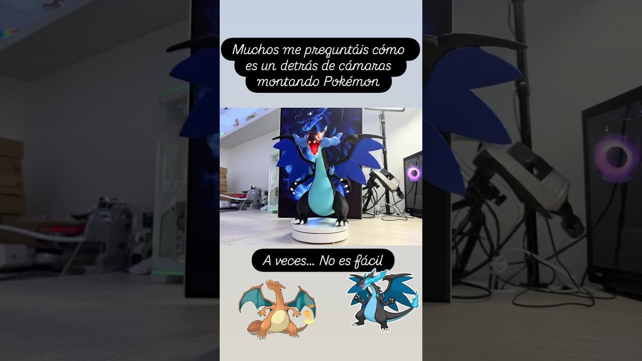 Dificultades al montar Charizard X😅 #charizard  #3dprinting  #pokemon  #detrásdecámaras  #viral