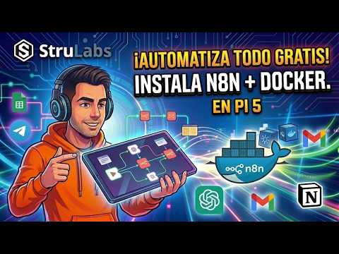¡AUTOMATIZA TODO GRATIS! Instala N8N en Raspberry Pi 5 con Docker 🚀