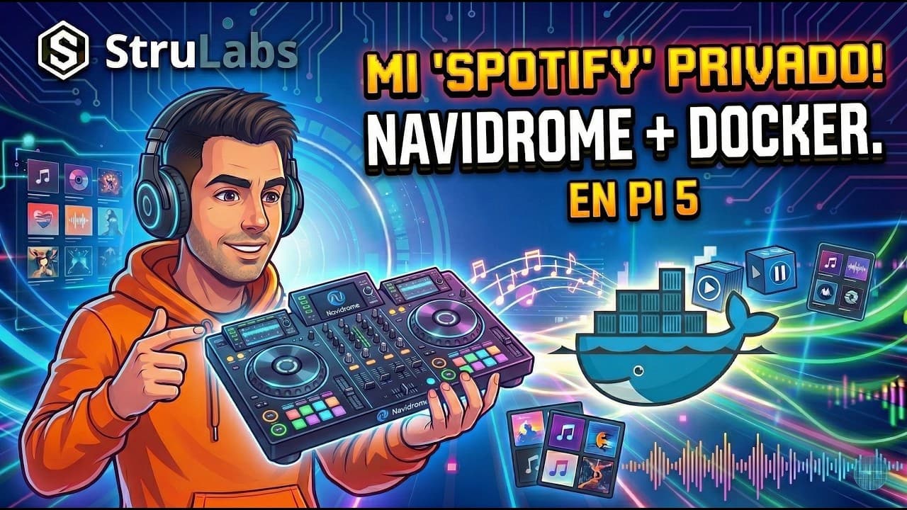 Tu propio Spotify en casa GRATIS (Navidrome en Raspberry Pi + Docker)