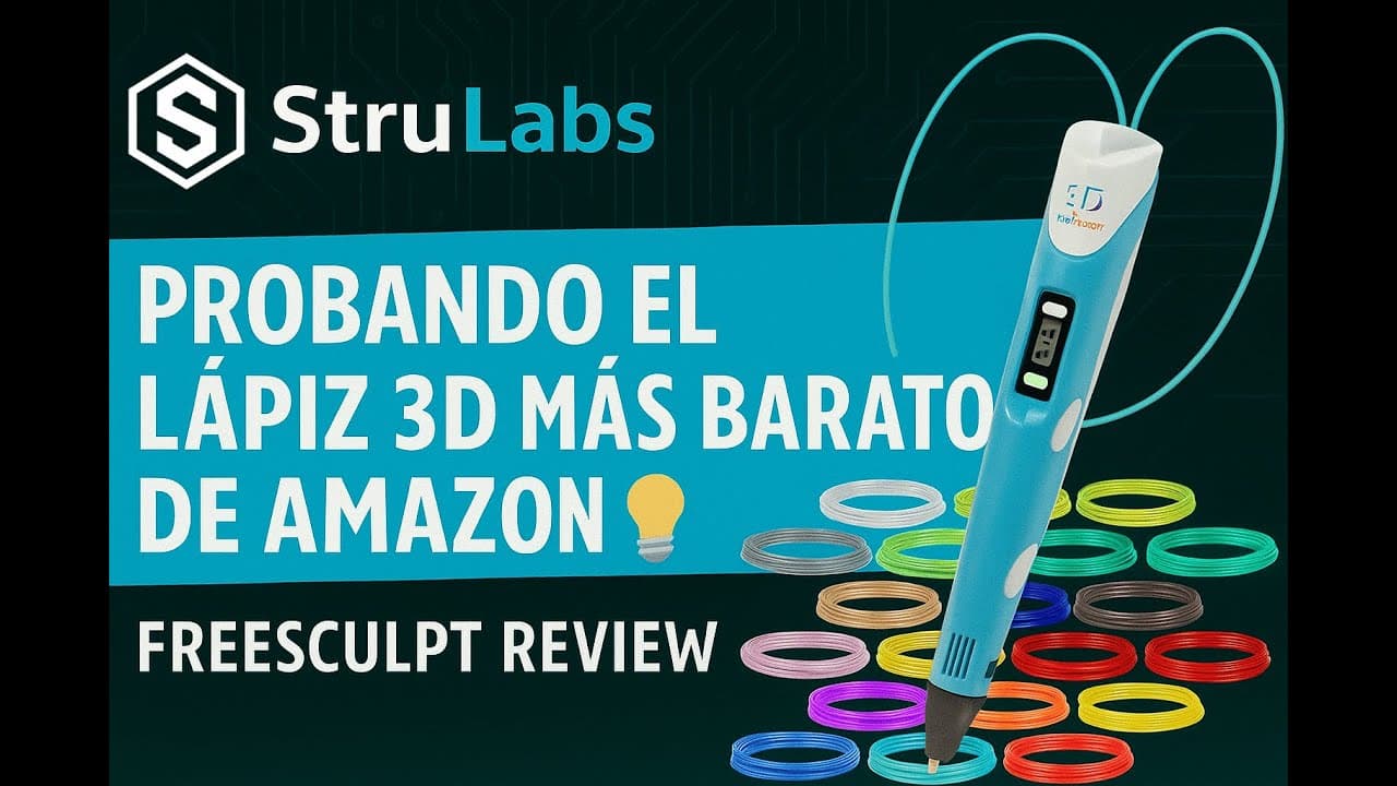 Probando el LÁPIZ 3D más barato de Amazon 💡 | FreeSculpt 3D Pen Review + Tutorial